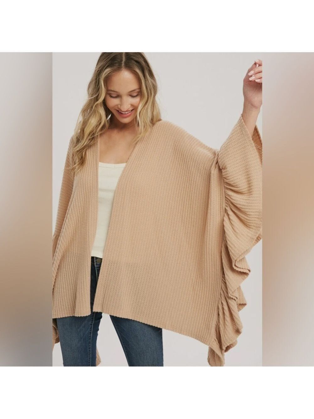 FINAL PIECES!!!! ($16) Ruffle Hem Cardigan - Picture 4 of 8